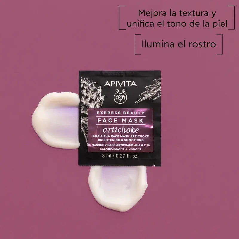 Apivita Express Beauty Brightening & Retexturising Artichoke Mask , 2x8 ml