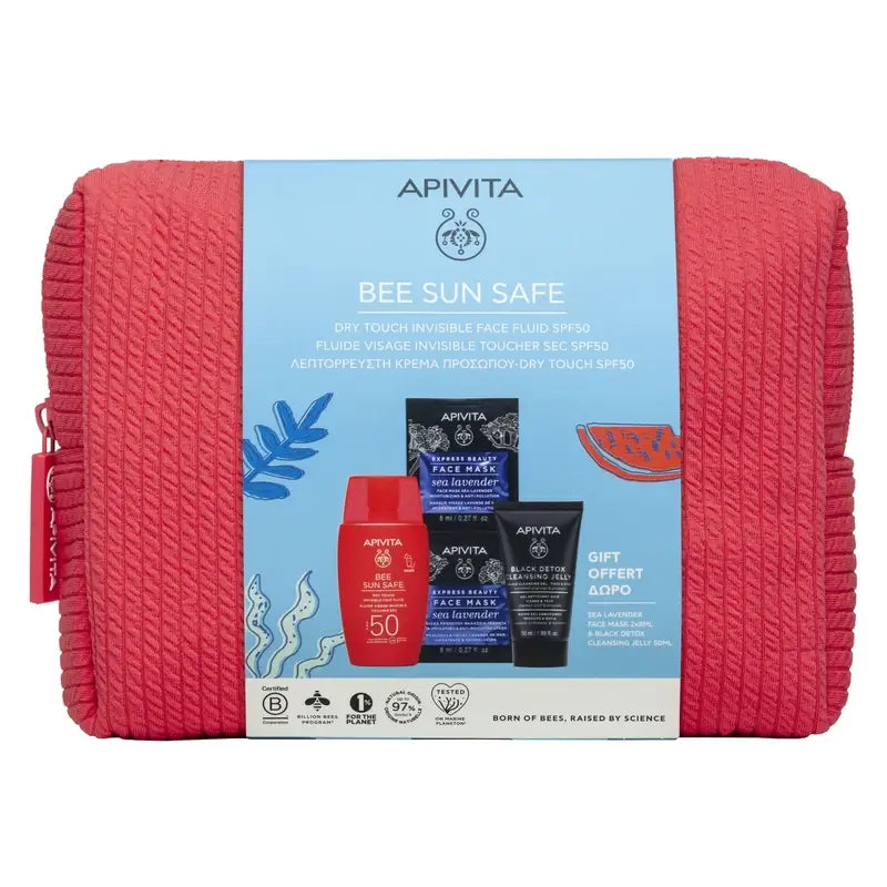 Apivita Invisible Face Fluid Dry Touch Spf50 + Free Gift