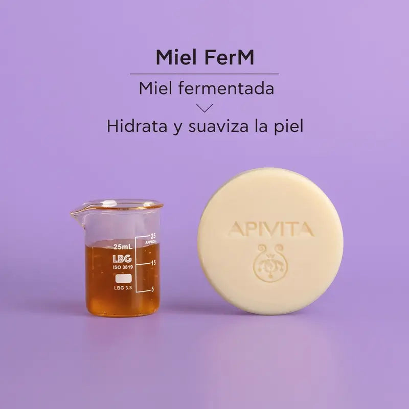 Apivita Cleanser & Make-up Remover Solid Face & Eye Cleanser, 80 G