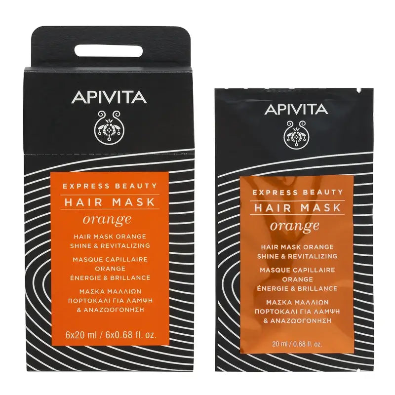 APIVITA Hair Mask Shine & Vitality with Orange and Honey