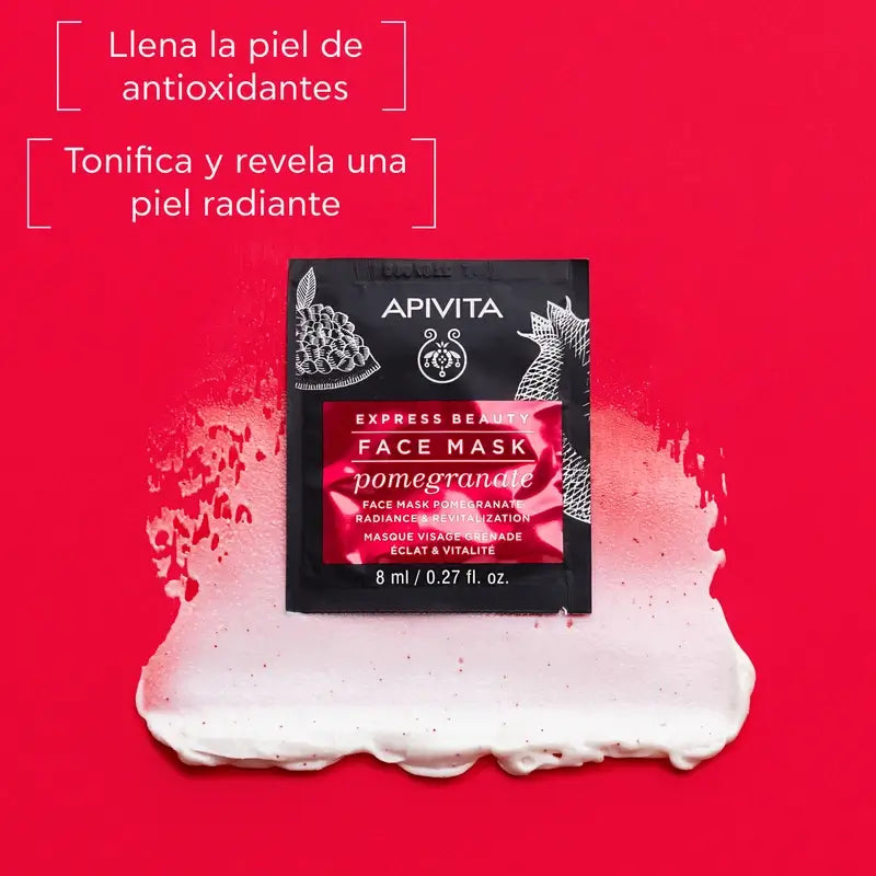 APIVITA Brightening Face Mask with Pomegranate 2 units x 8 ml