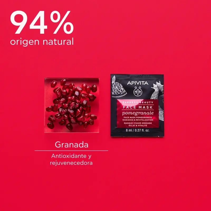 APIVITA Brightening Face Mask with Pomegranate 2 units x 8 ml