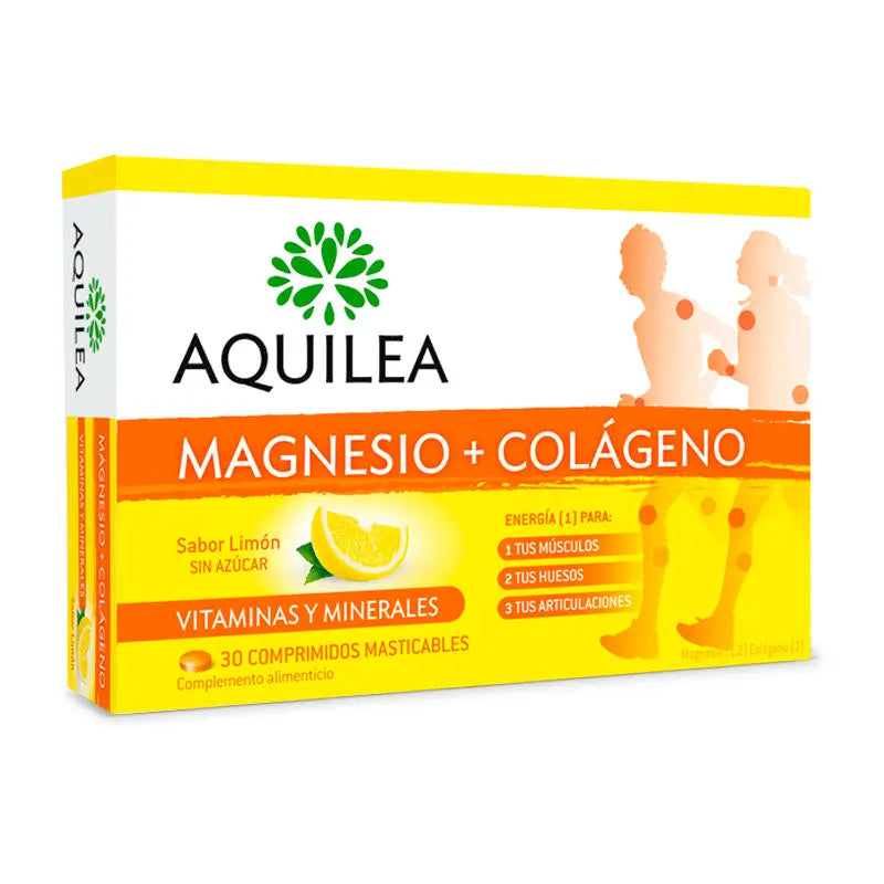 Aquilea Magnesium + Collagen, 30 Chewable Tablets