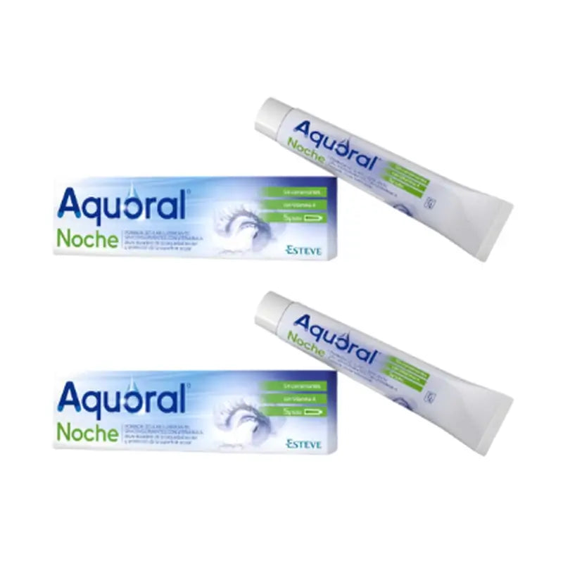 Aquoral Night Pack Ocular Ointment Lubricant, 2 x 5 Gr