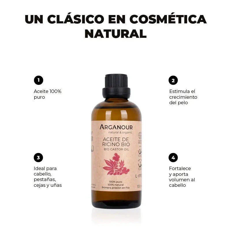 Arganour Vegetable Oil Castor Oil, 100 Ml