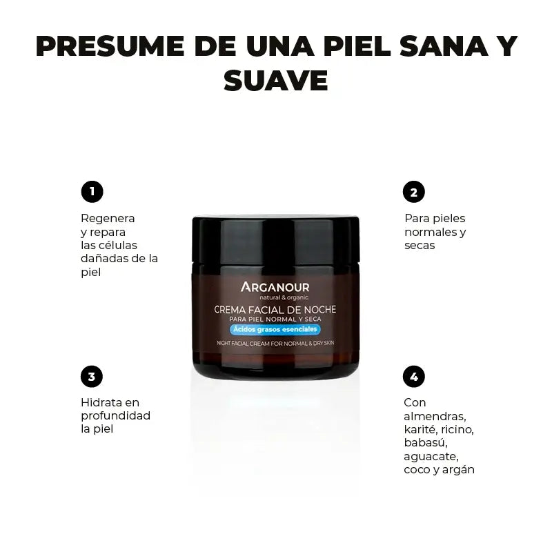 Arganour Facial Anti-Aging Night Cream, 50 Ml