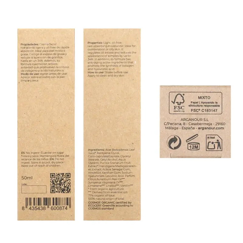 Arganour Facial Cream for Oily/Mixed Skin, 50 Ml