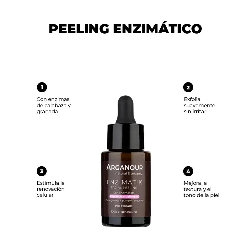 Arganour Facial Enzimatik - Pomegranate and Pumpkin Enzyme Facial Peel, 30 Ml