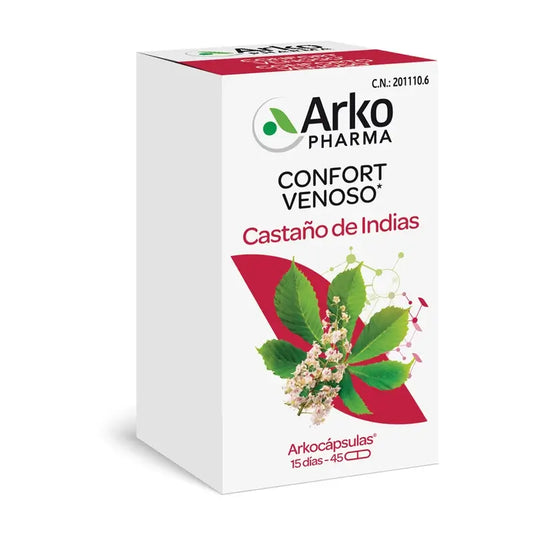 Arkocápsulas Horse Chestnut Bio 45 Capsules Arkopharma