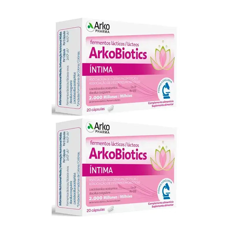 Arkopharma Arkobiotics Intima, Pack 2 x 20 Capsules