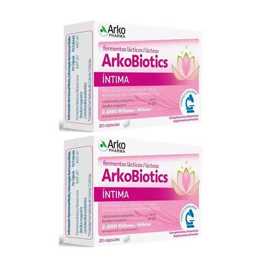 Arkopharma Arkobiotics Intima, Pack 2 x 20 Capsules