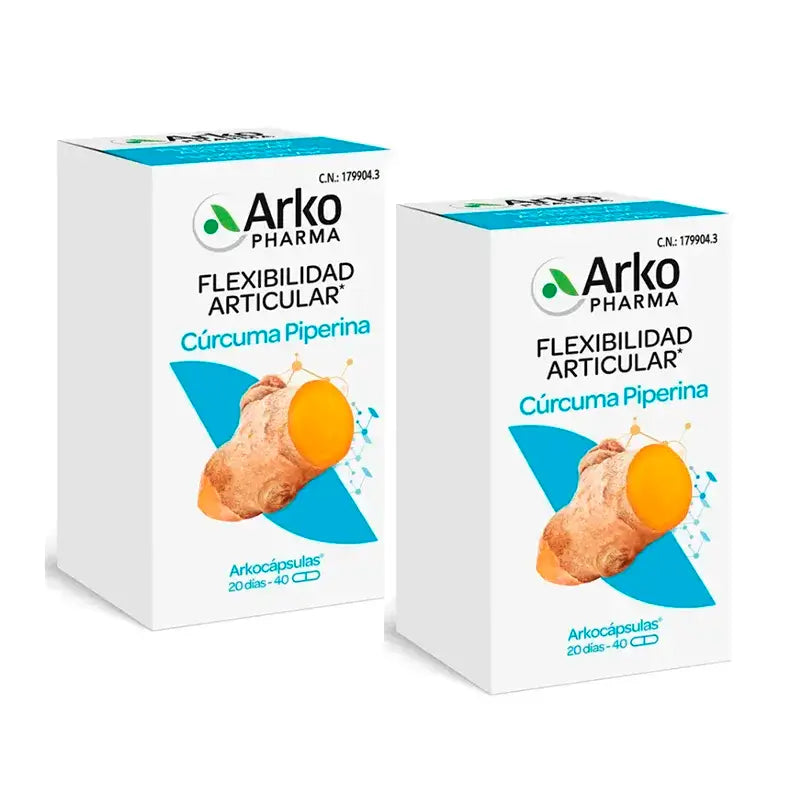 Arkopharma Arkocápsulas Turmeric Bio, 2X40 Capsules