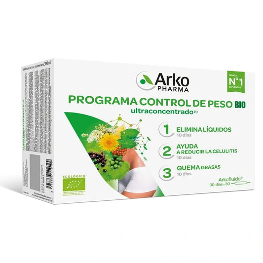 Arkopharma Arkofluido Bio Weight Control Programme, 30 ampoules