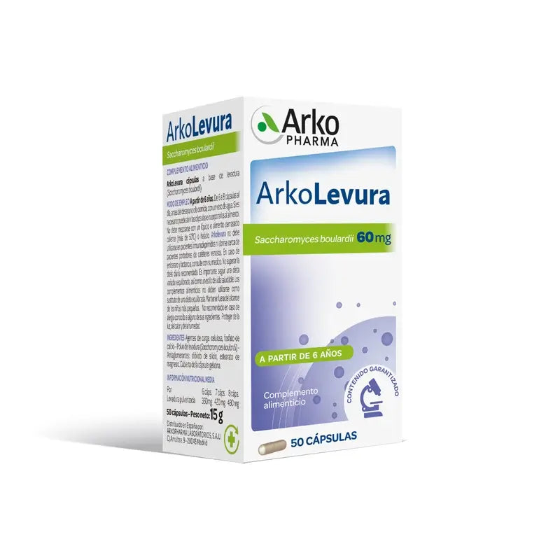 Arkolevura Saccharomyces Boulardii 50 Capsules Arkopharma