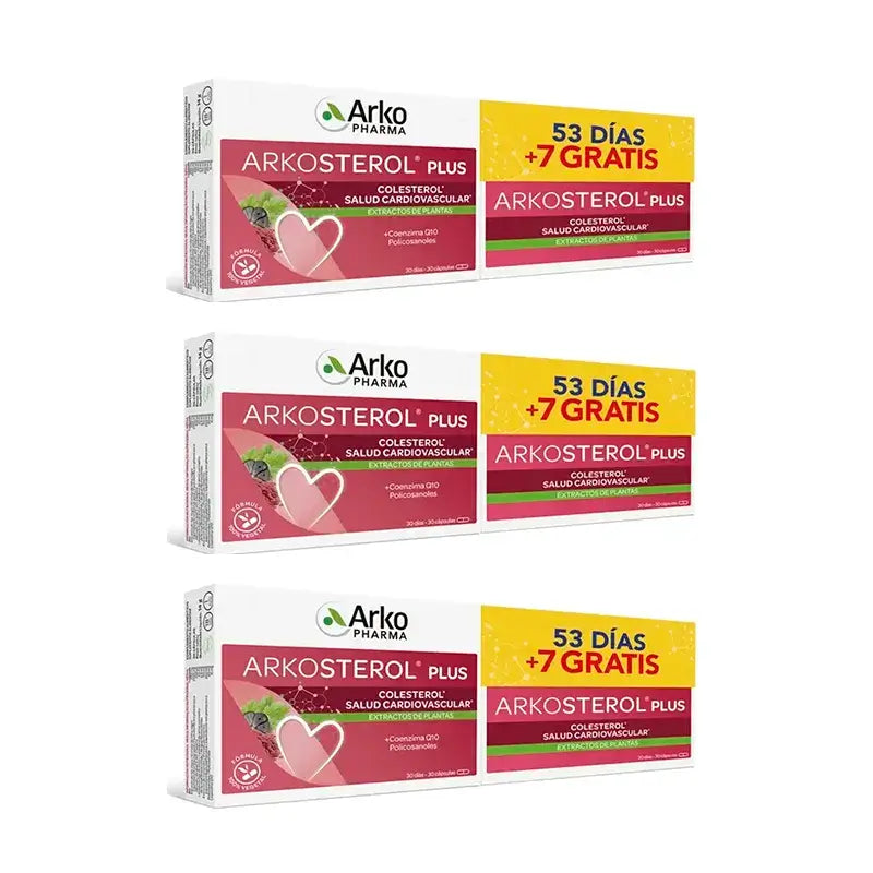 Arkopharma Arkosterol Plus, Pack 3X60 Capsules
