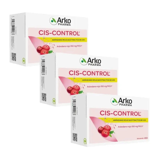 Arkopharma Cis-Control Cranberola Pack 3 x 120 Capsules