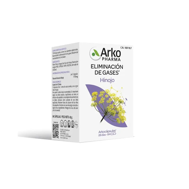 Arkopharma Arkocápsulas Fennel, 84 Capsules
