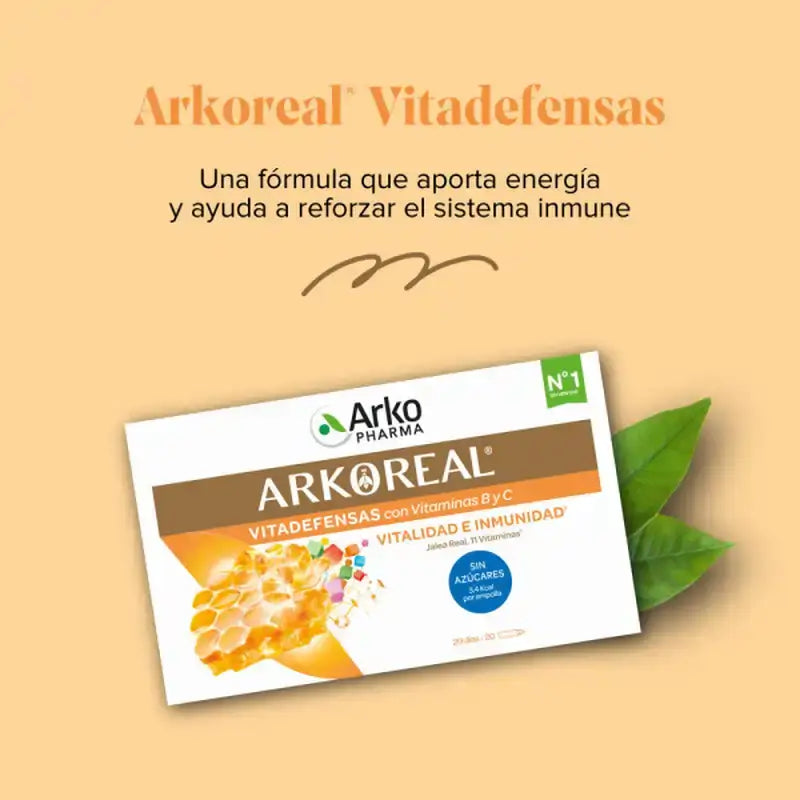Arkoreal Royal Jelly Vitadefensas 20 Ampoules - Arkopharma