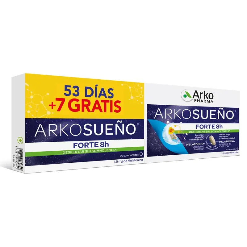Arkosueño Forte 8H Bicapa 2x30 Tablets - Arkopharma