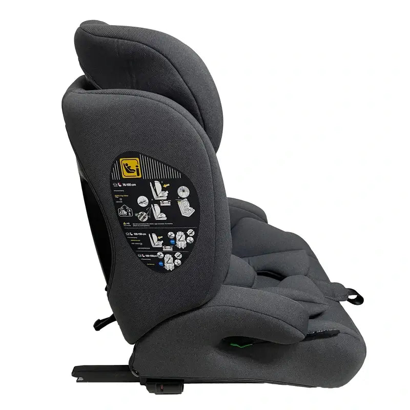 Asalvo Car Seat 76-150 Cms Route Fix Grey C/Isofix