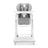 Asalvo Highchair With Wheels Bunny Grey