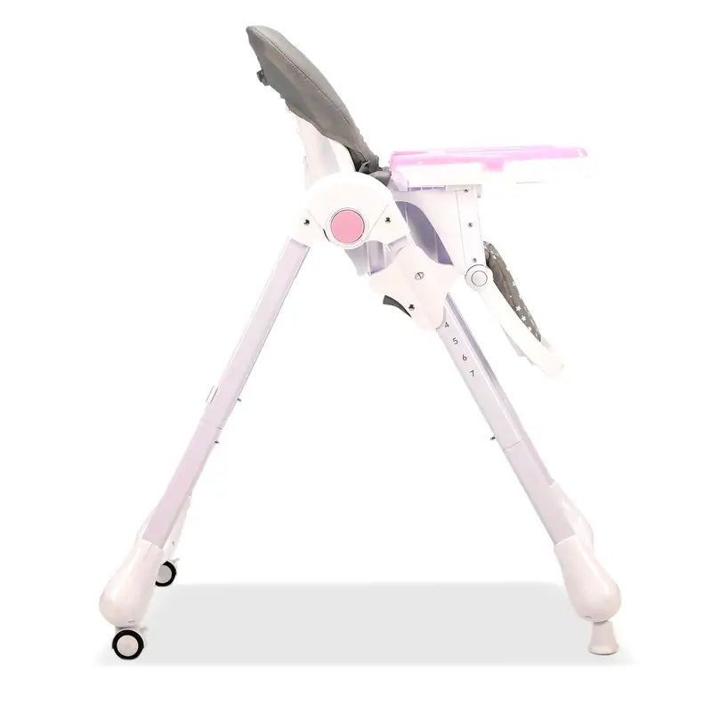 Asalvo Pink Bunny Highchair With Wheels