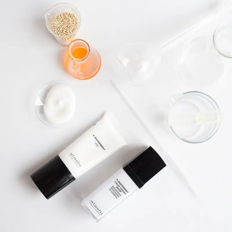 Atashi Ritual K-Bioferment Serum + Revitalising Anti-Ageing Cream + Jade Roller Gift Box