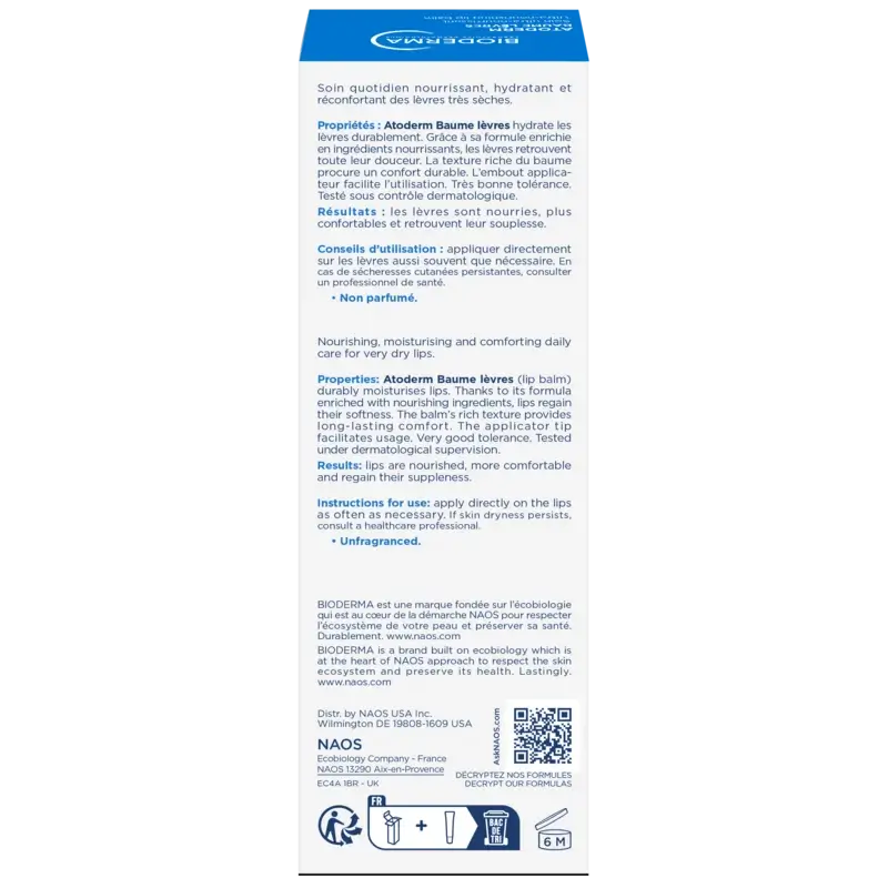 BIODERMA Atoderm Lip Balm 15 ml