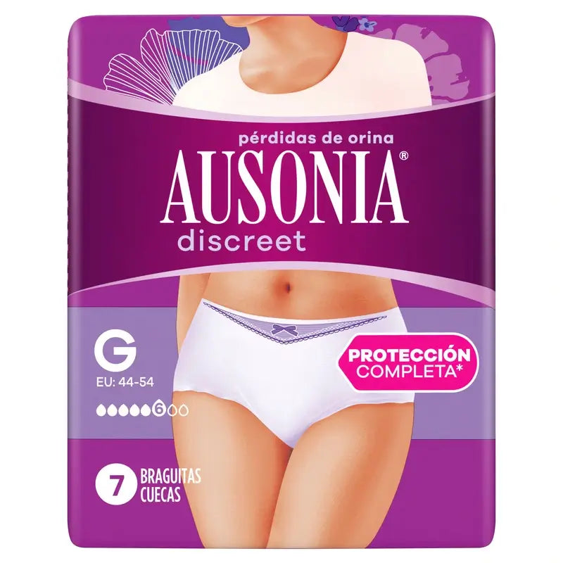 Ausonia Discreet Normal Incontinence Briefs Size L, 7 Briefs