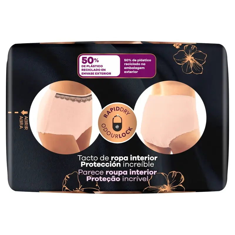 Ausonia Discreet Boutique Incontinence Briefs Beige Plus Size G, 8 Briefs