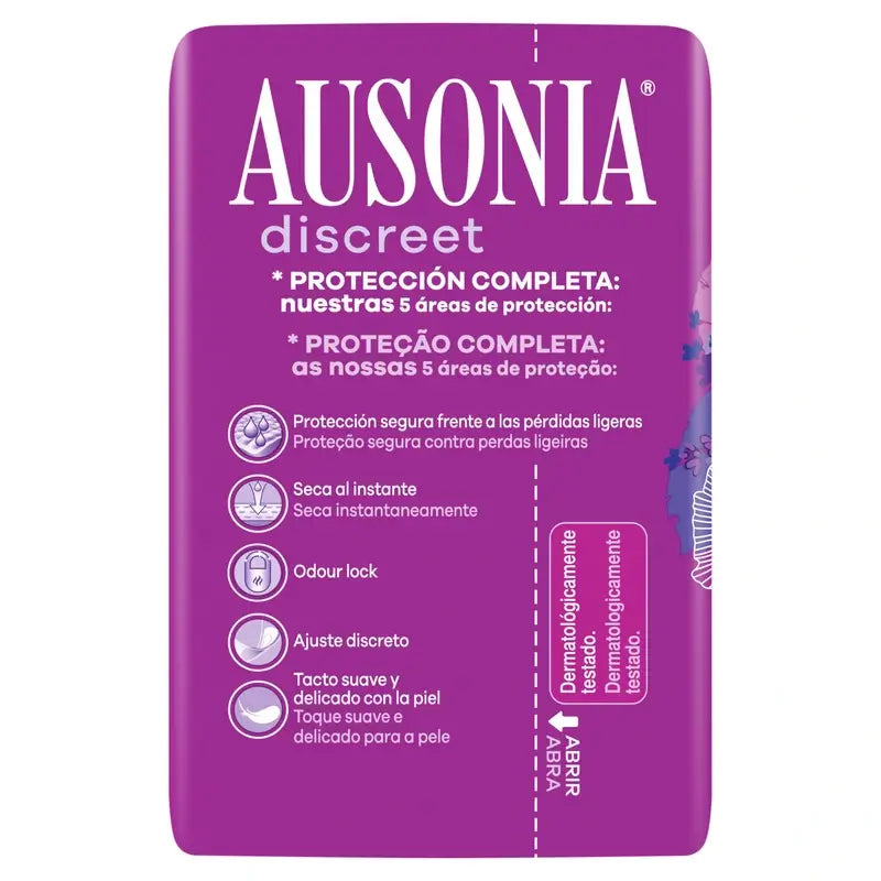 Ausonia Discreet Mini Plus Urine Loss Pads, 20 Units
