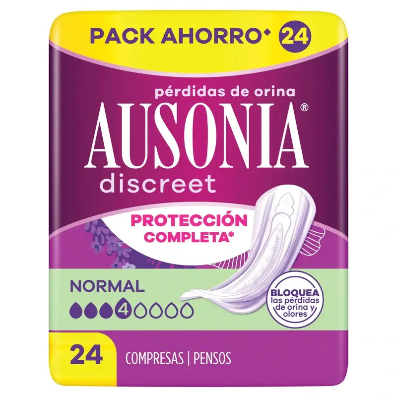 Ausonia Discreet Normal Urine Leakage Pads, 24 Units