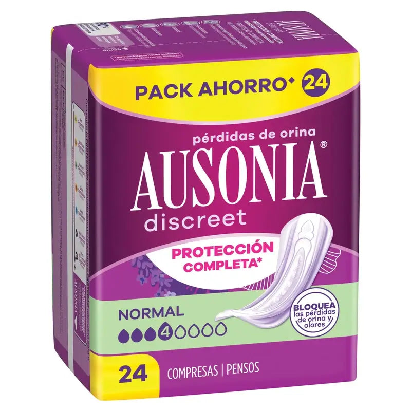 Ausonia Discreet Normal Urine Leakage Pads, 24 Units