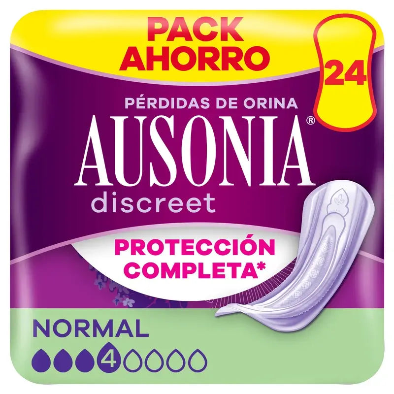 Ausonia Discreet Normal Urine Leakage Pads, 24 Units