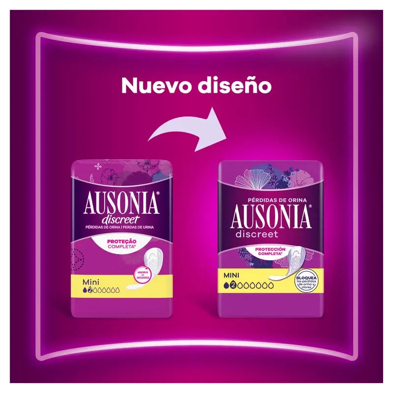 Ausonia Discreet Maxi Pads for Urine Leakage, 10 Units