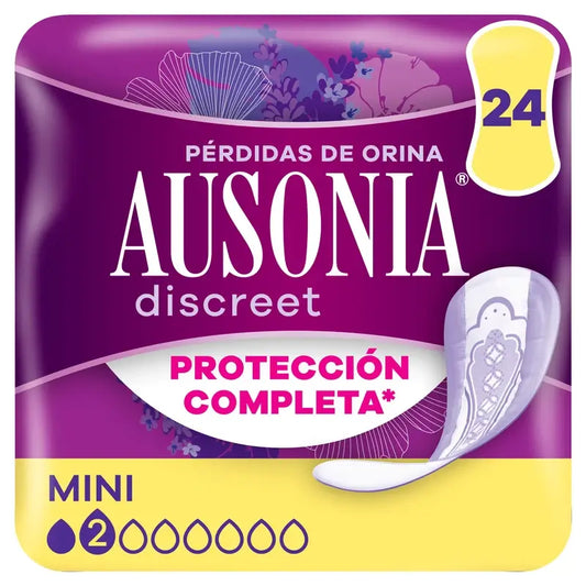 Ausonia Discreet Mini Urine Loss Pads, 24 Units