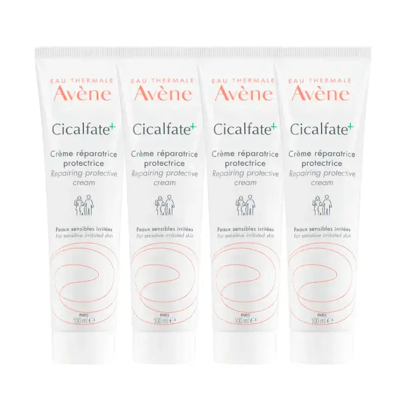 Avene Cicalfate Repair Cream, Pack 4 x 100 ml