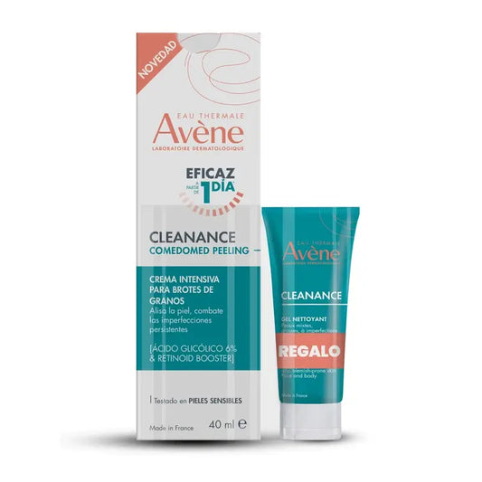 Avene Cleanance Comedomed Peeling 40 Ml + Cleanance Cleansing Gel 15 Ml
