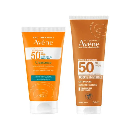 Avene Cleanance Spf 50+ 50 Ml + Invisible Milk Spf 50 250 Ml