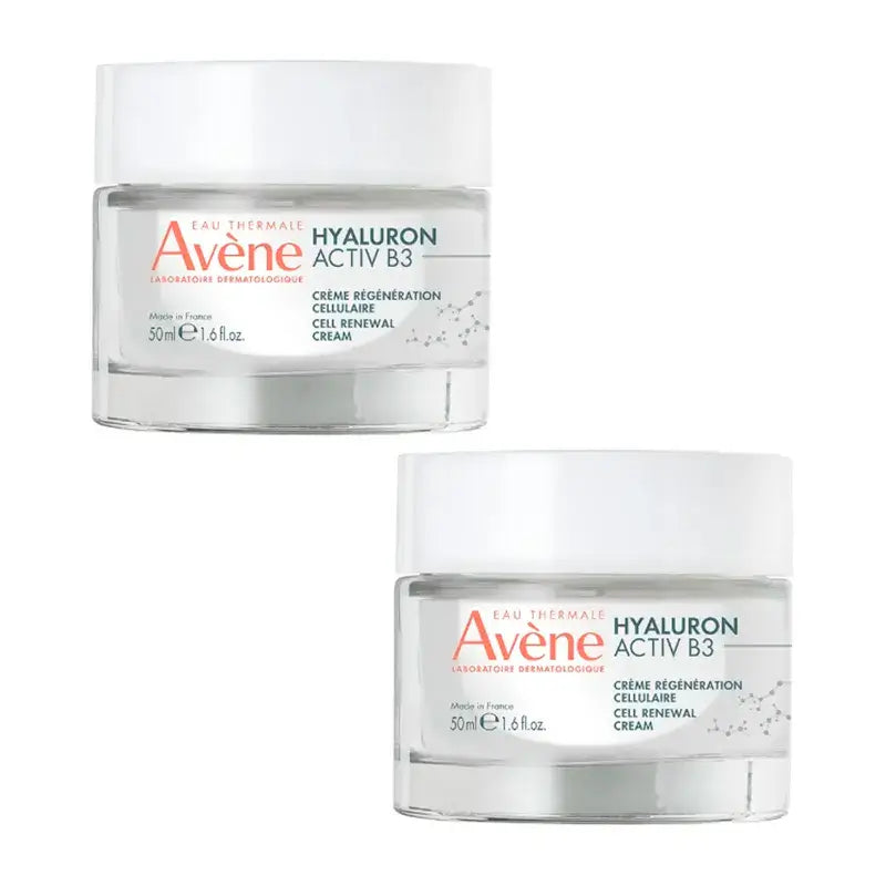 Avene Eau Thermale Hyaluron Activ B3 Cellular Regenerating Cream, Pack 2 x 50 ml