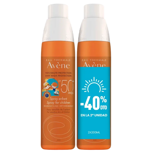 Avene Eau Thermale Spray Children Spf 50+ Pack 2 X 200 Ml