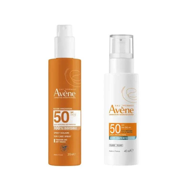 Avene Expert Anti-imperfections Spf50 40 Ml + Invisible Spray Spf 50 200 Ml