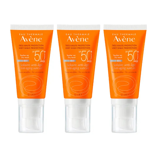 Avene Sun Cream Spf 50+ Anti-Ageing, 3 x 50 ml