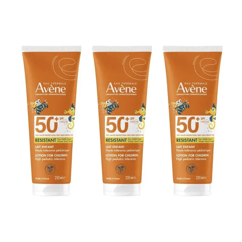 Avene Children's Sunscreen Milk Spf 50+, 3 x 250 ml