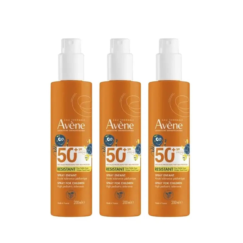 Avene Children's Sun Spray Spf 50+, 3 x 200 ml