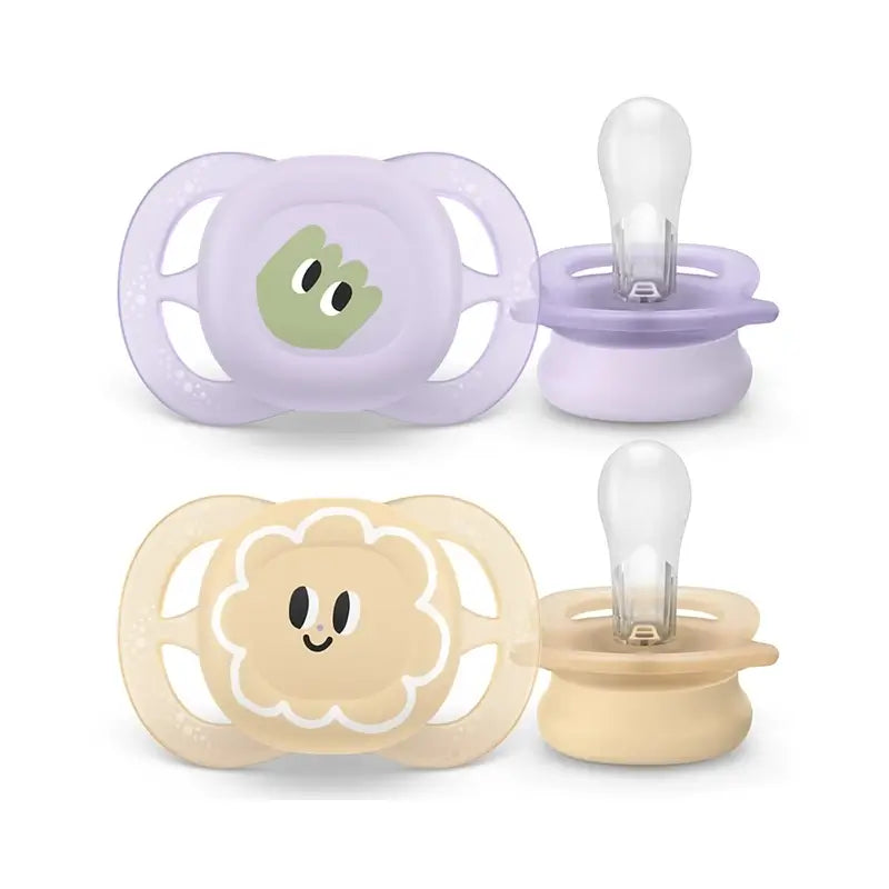 Avent Ultra Start Pacifier 0-2 M for Girls, 2 Units