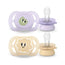 Avent Ultra Start Pacifier 0-2 M for Girls, 2 Units