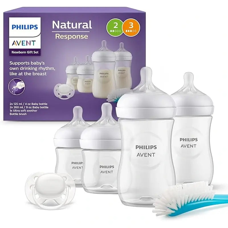 Avent Pack Natural Response Bottles 0-6M Scd838/11