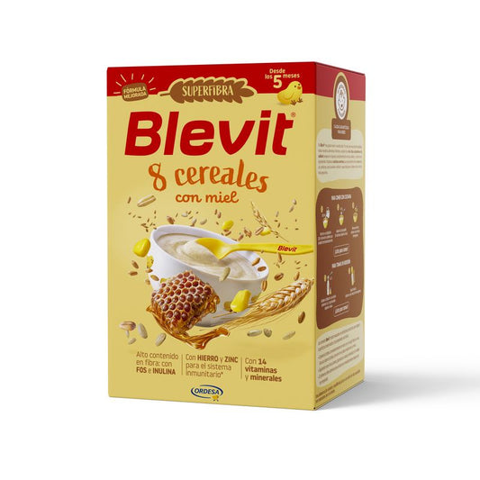 Blevit Baby Food Superfibre 8 Cereals & Honey, 500 grs.