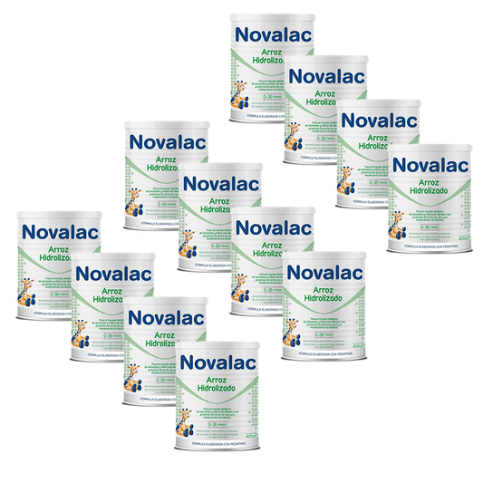 Pack 12 X Novalac Hydrolyzed Rice 400 gr, 1 Jar Neutral